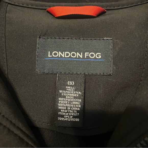 London Fog women’s small classic black water resistant coat with a fleece inside - Picture 6 of 12